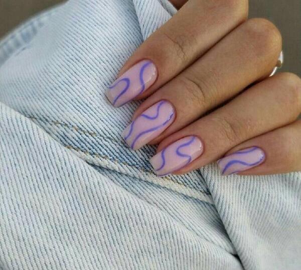 عکس ناخن ژلیش بچه گانه بلند