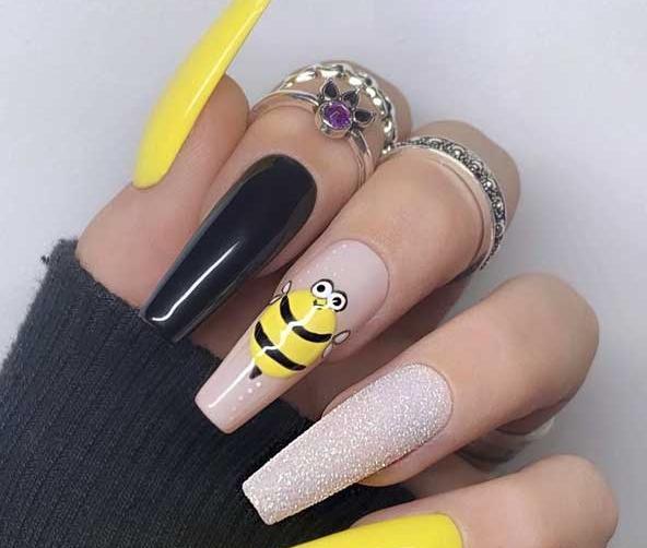 عکس ناخن کاشت بچه گانه بلند