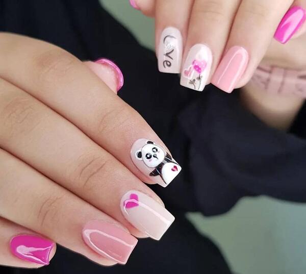 عکس ناخن کاشت بچه گانه بلند