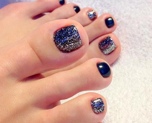 عکس ناخن پا ژلیش