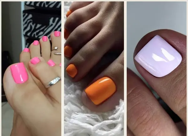 عکس ناخن پا ژلیش