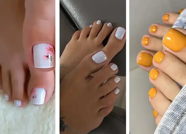 عکس ناخن پا ژلیش