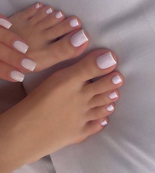 عکس ناخن پا ژلیش