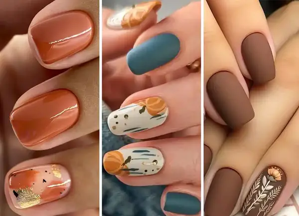 عکس ناخن پاییز