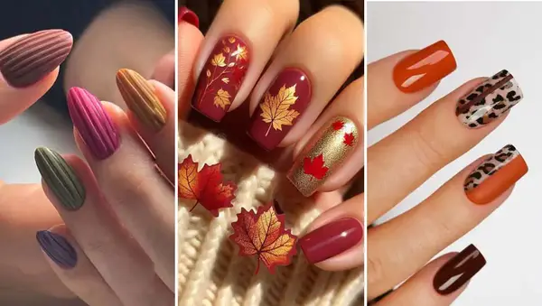 عکس ناخن پاییزی ۱۴۰۳