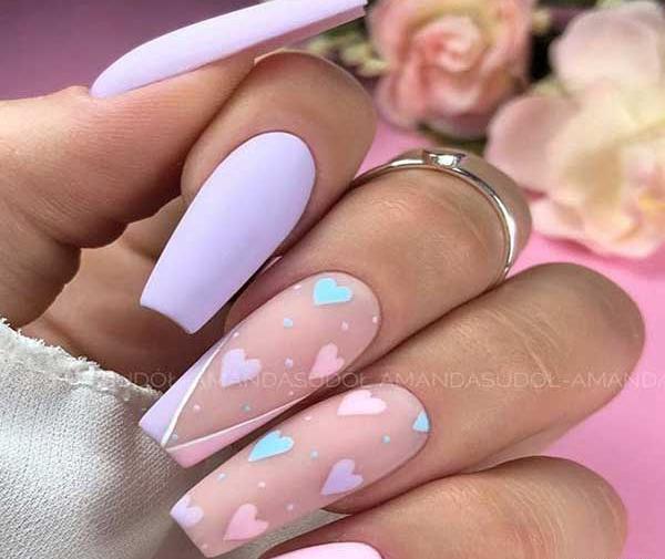 عکس ناخن پاستیلی بچه گانه