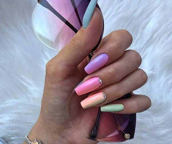 عکس ناخن پاستیلی بچه گانه