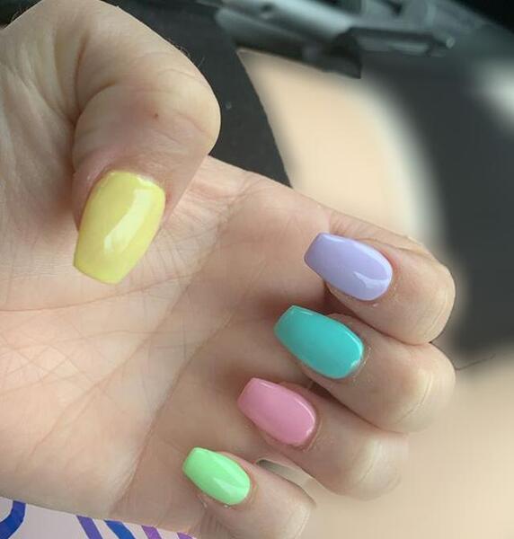 عکس ناخن پاستیلی بچه گانه