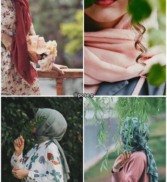 ژست برای عکس سلفی دخترانه