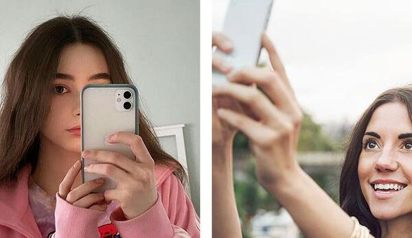 ژست برای عکس سلفی دخترانه