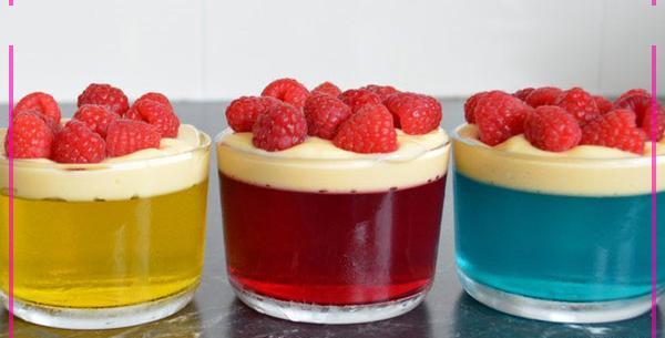عکس ژله بستنی دو رنگ