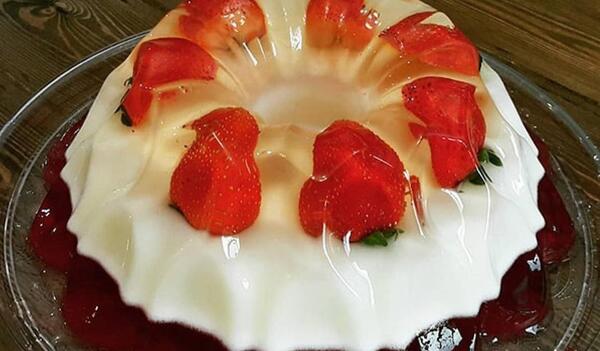 عکس ژله بستنی دو رنگ