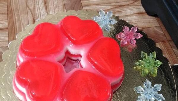 عکس ژله بستنی دو رنگ
