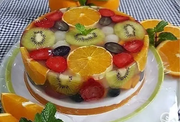 عکس ژله بستنی دو رنگ