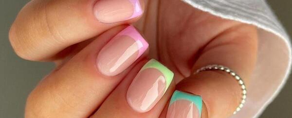 عکس ناخن ژلیش پاستیلی