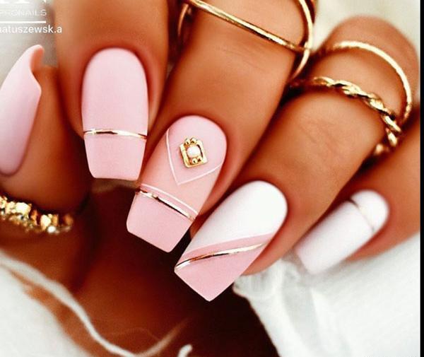 عکس ناخن ژلیش پاستیلی