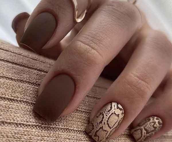 عکس ناخن طرح پلنگی