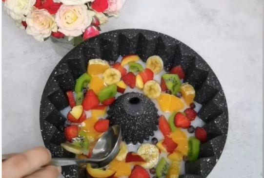 عکس ژله چند میوه