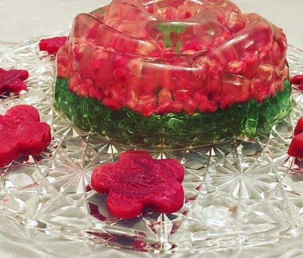 عکس ژله چند میوه