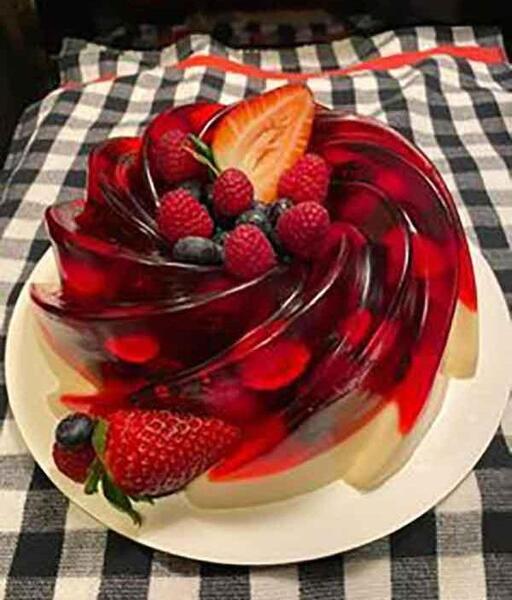 عکس ژله چند میوه