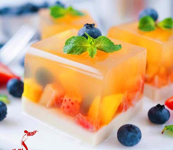 عکس ژله چند میوه