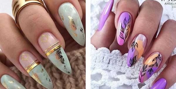 عکس ناخن تیز فرنچ