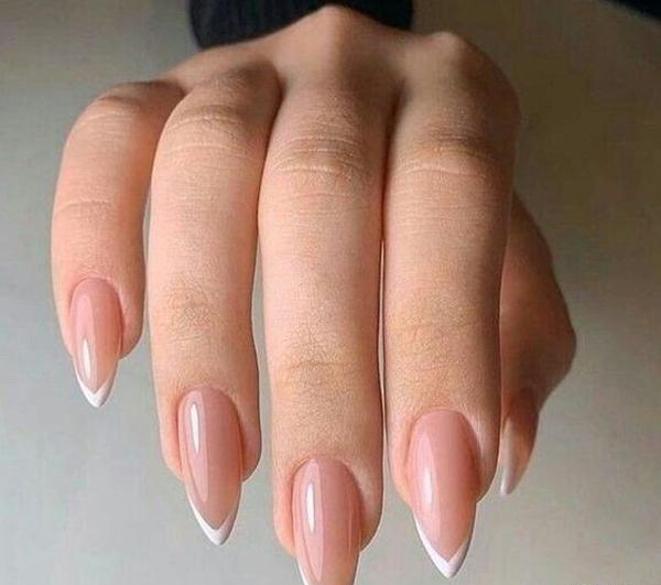عکس ناخن تیز فرنچ