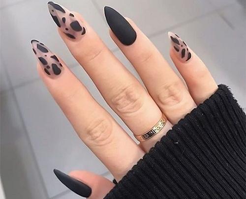 عکس ناخن تیز مشکی