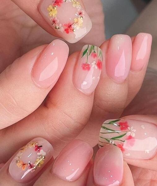 عکس طرح ناخن ژله ای