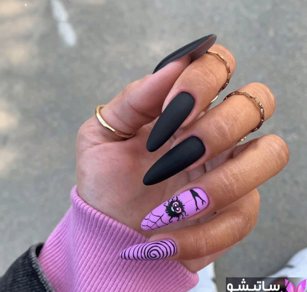 عکس طرح ناخن ترسناک