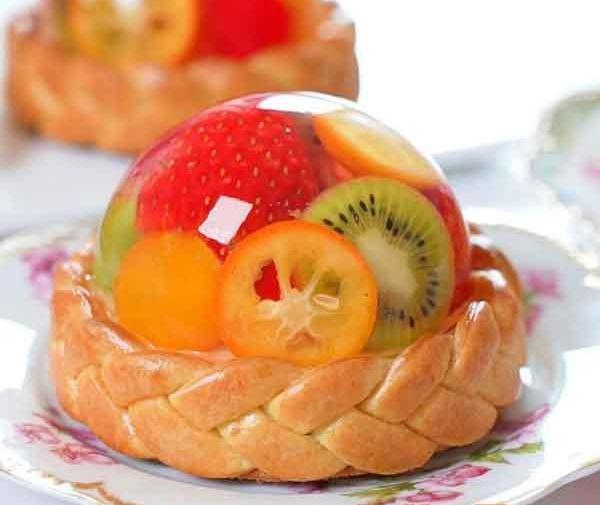 عکس تزیین ژله با میوه