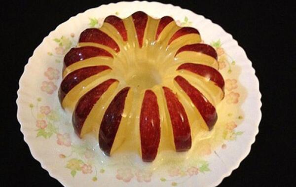 عکس تزیین ژله با میوه