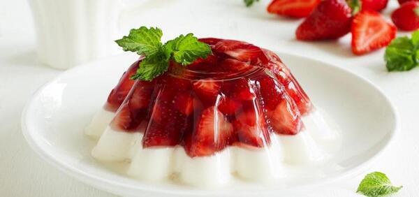 عکس تزیین ژله با میوه
