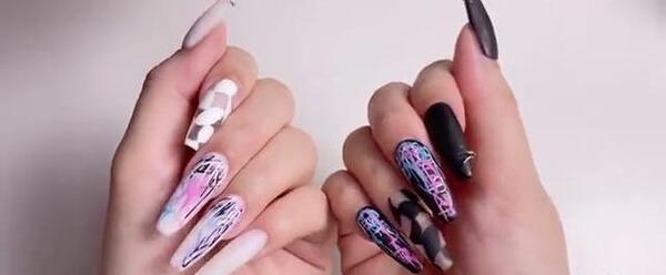 عکس ناخن کاشت دخترانه خفن