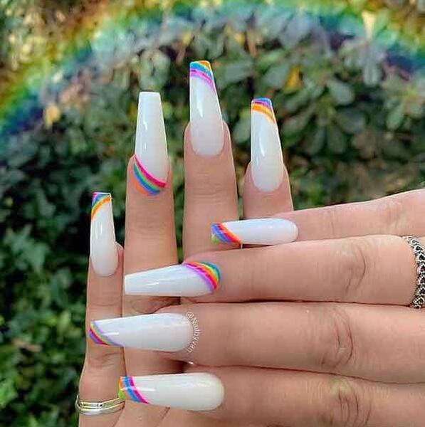 عکس ناخن دخترانه بلند
