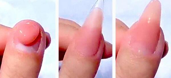 عکس ژل ناخن دخترانه کوتاه