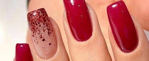 عکس طرح ناخن رنگ قرمز
