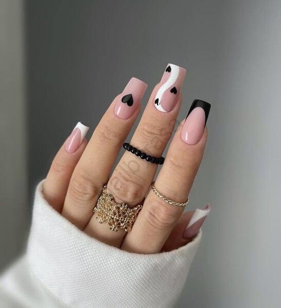 عکس کاشت ناخن رنگ سفید