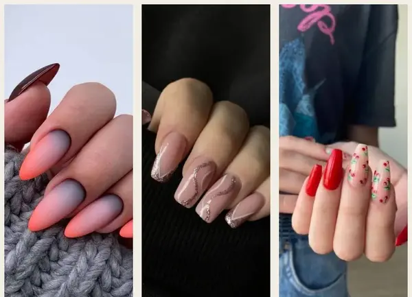 عکس ناخن کاشت زیبا دخترانه کوتاه