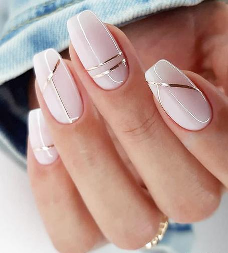عکس ناخن کاشت زیبا دخترانه کوتاه