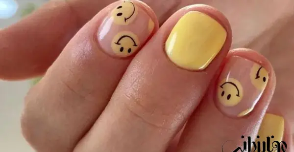 عکس ناخن ژلیش بچه گانه ساده