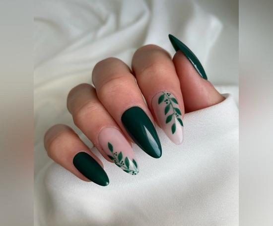 عکس ناخن سبز لجنی