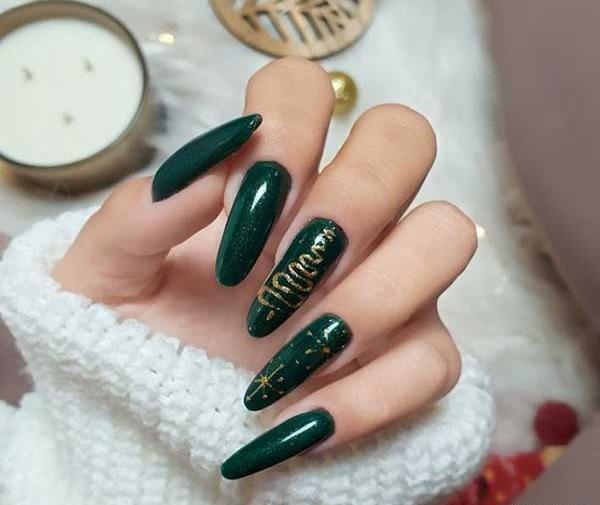 عکس ناخن سبز لجنی