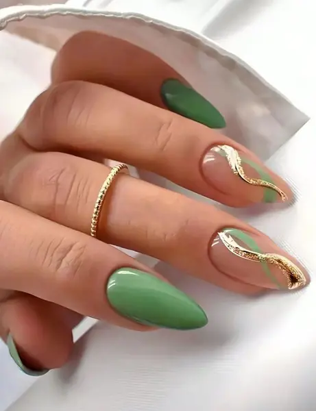 عکس ناخن سبز لجنی