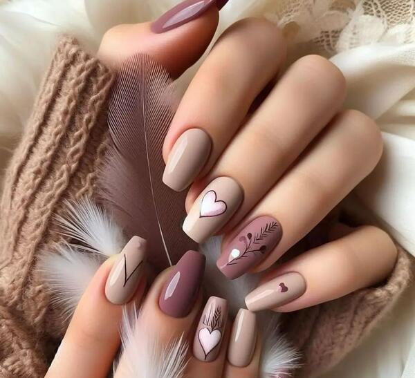 عکس ناخن شیک پاییزی