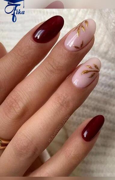 عکس ناخن شیک پاییزی