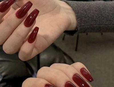 عکس ناخن طرح دار ساده