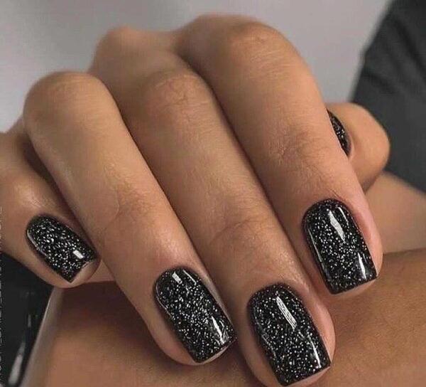 عکس ناخن طوسی شاین دار