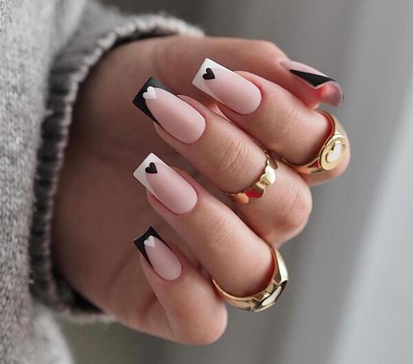عکس ناخن قلب قلبی