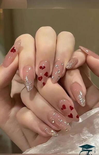 عکس ناخن قلب قلبی